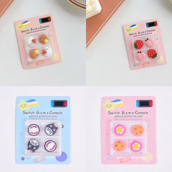 Cute Cartoon Soft Thumb Stick Cap Joystick Protective Cover For Nintendo Switch NS Lite Oled Joy-con Controller Thumbstick Case