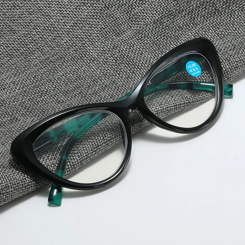 Cat Eye Printed Anti Blue Light Presbyopia Glasses Trendy High Definition Elderly Reading Glasses Ultra Light Unisex Glasses 3