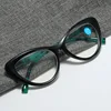Cat Eye Printed Anti Blue Light Presbyopia Glasses Trendy High Definition Elderly Reading Glasses Ultra Light Unisex Glasses 3