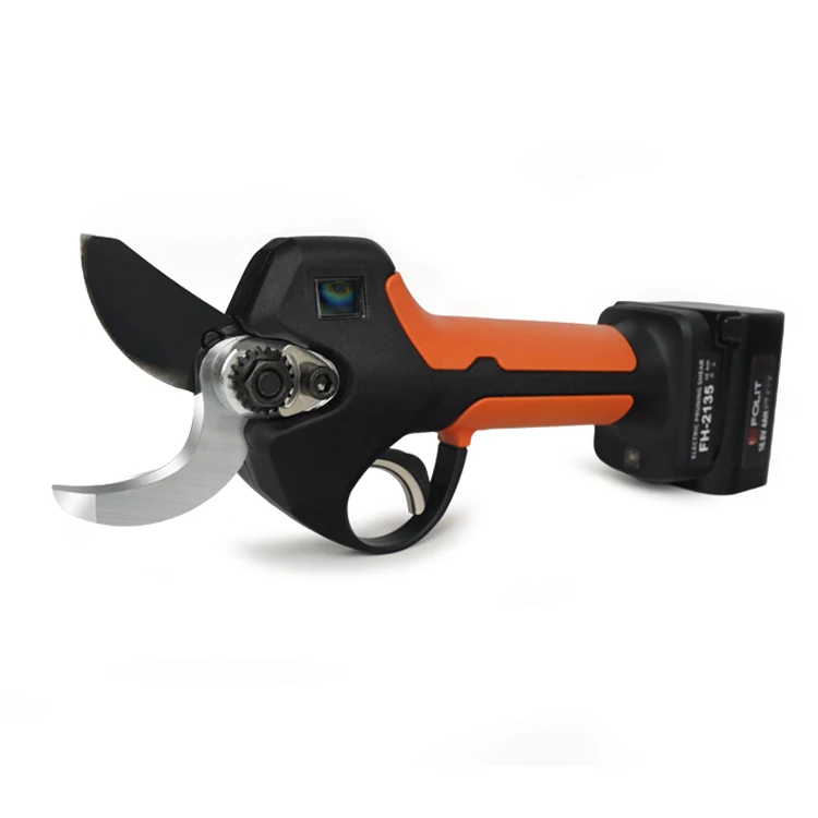 Professional Type FH-2135 35mm Cutting Diameter LCD Screen Display Battery Power Pruning Shear Electric Tree Scissors
