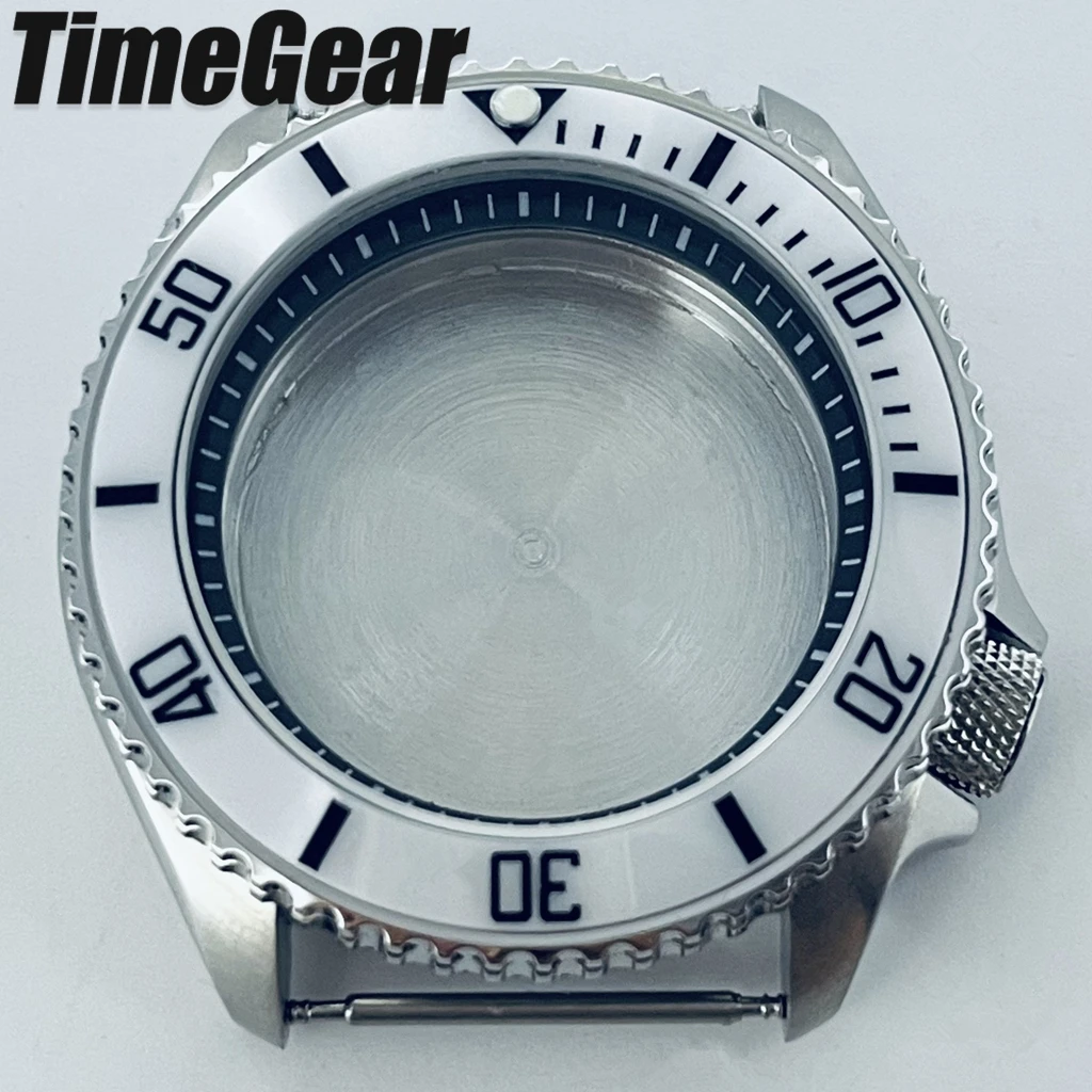 Sleek Black Ring Watch Case with Sloping Bezel and 3.8 Crown
