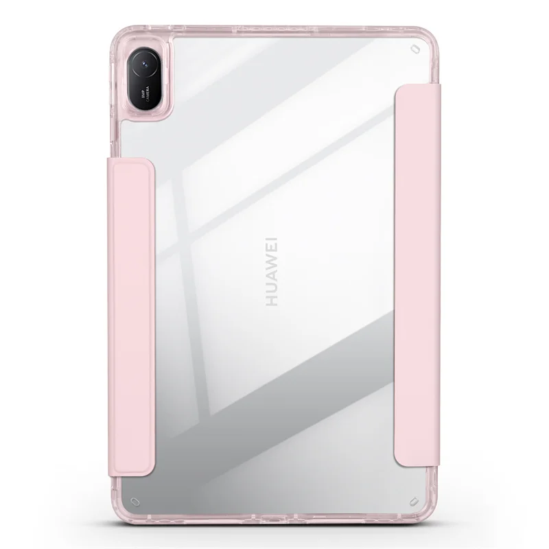 Premium Smart Fold Leather & Acrylic Magnetic Tablet Cover