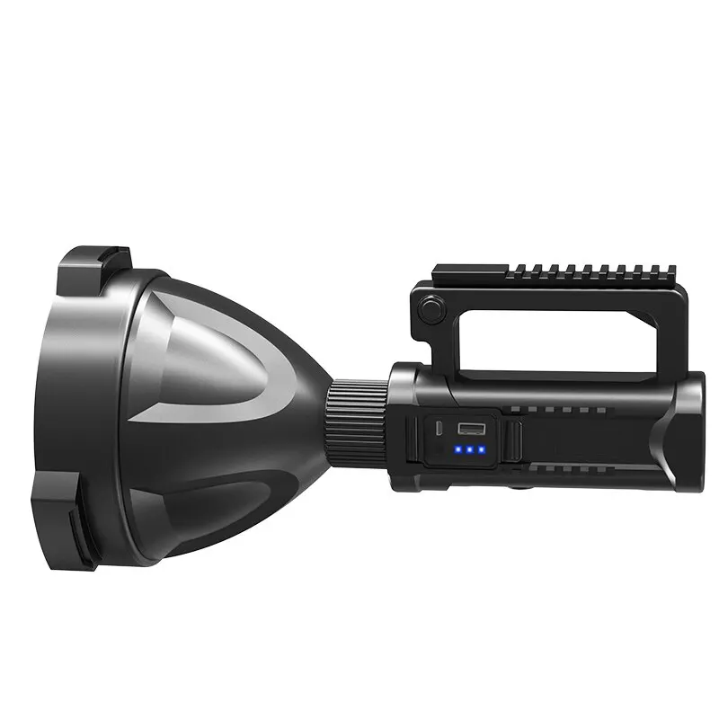 LED Flashlight Portable Strong Light Long-range LED Flashlight USB Output Rechargeable Hand Lamp High Power Handheld Searchlight