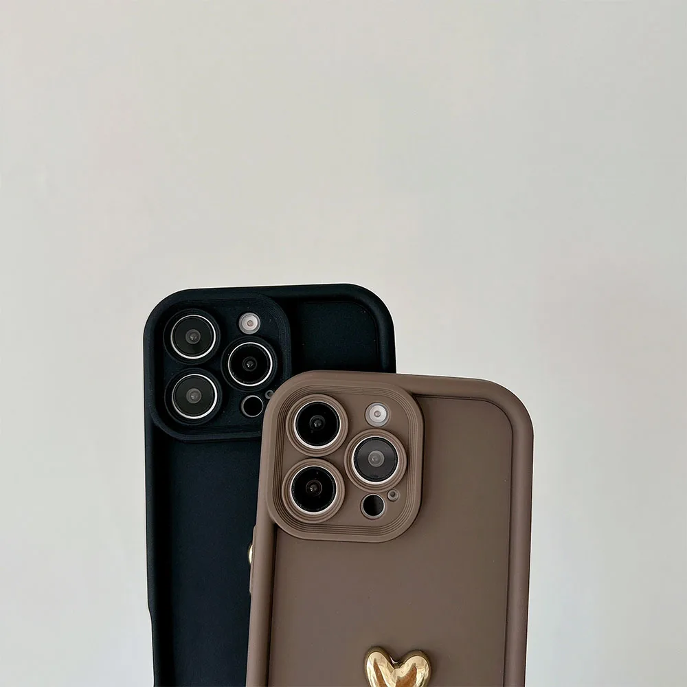 Heart Soft Phone Case with Lanyard Strap