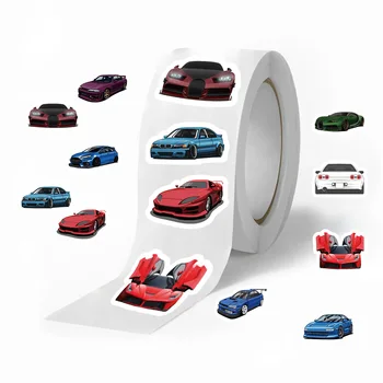 Fantastici adesivi per auto sportive Cartoon Car ricci sigillanti Graffiti Adesivo moda fai da te Scrapbook Laptop Chitarra Decalcomanie Giocattoli regalo per bambini