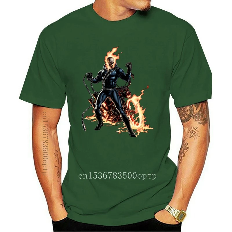 

Футболка мужская с объемным рисунком, крутая тенниска синего цвета, майка привидения райдера, одежда для взрослых, уличная одежда