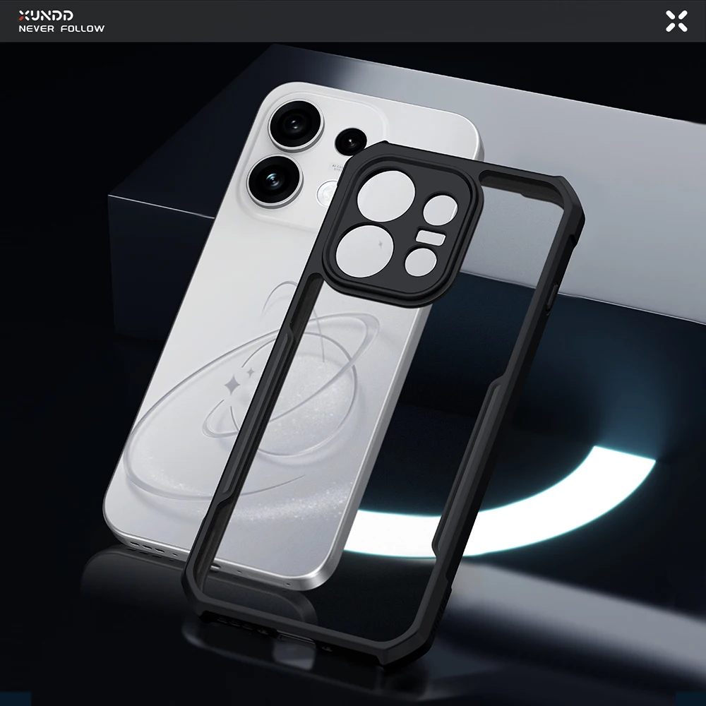 XUNDD Shockproof Protective Phone Case - Full Protection PC+TPU, Anti-Drop & Wear-Resistant Cover