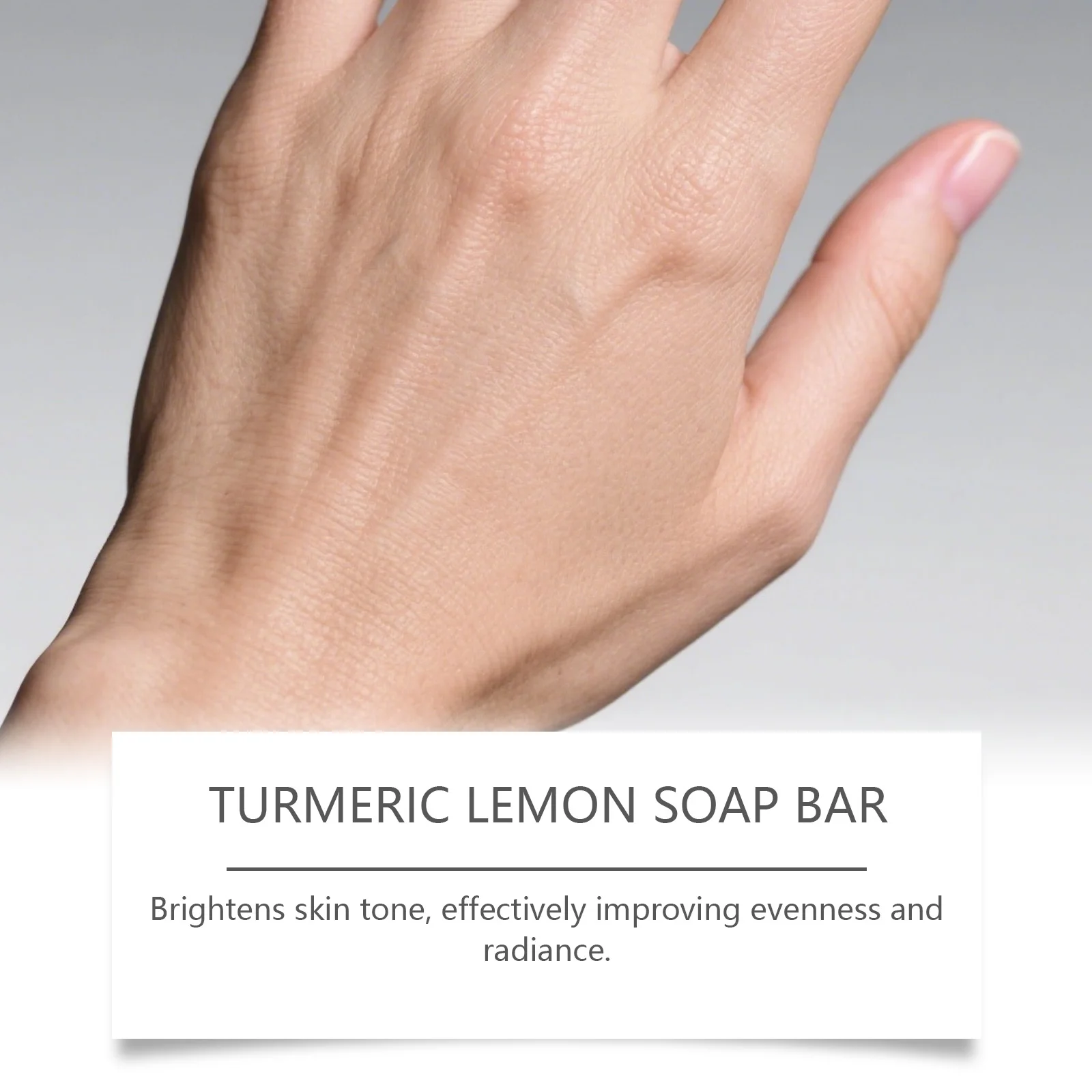 Turmeric & Lemon Cleansing Soap: Gently cleanses the skin, suitable for full-body use, and leaves a lasting fragrance.