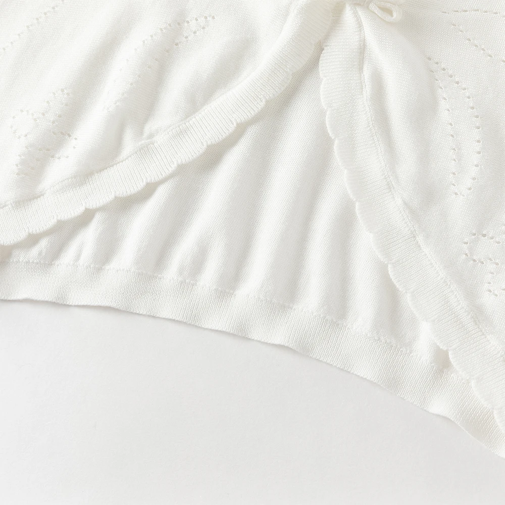 데이브 벨라 여아 스웨터 가디건 베이비 여름 코트 아동복 캐주얼 스웨터 컴포트 화이트 쿨 스윗 아우터웨어 DB2261434