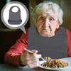 Adult Silicone Bib Elderly Eating Bib Waterproof Burping Cloth Large Size Unisex Adjustable Bib Reusable Elderly No-wash Protect 3