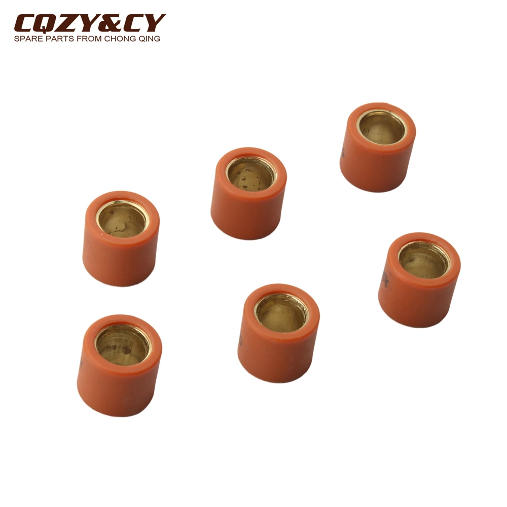 6Pc Variatore Racing Roller Pesi 19X17Mm 9G 13G Per Piaggio Fly Fly150 Liberty X8 Street Eu2 150Cc 4T Parti Del Motore
