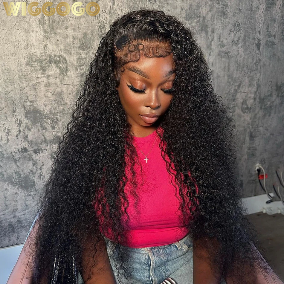 

Wiggogo 5X5 Hd Lace Closure Wigs Deep Wave Frontal Wig 13X6 Hd Lace Wig Preplucked 30 40 Inch Curly Lace Front Human Hair Wigs
