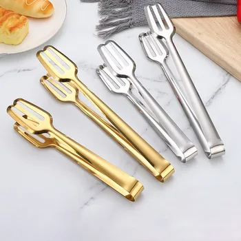 Stainless Steel Food Tongs Barbecue Tongs Meat Salad Steak Food Tongs Pastry Tongs Buffet Cooking Tools Kitchen Utensils