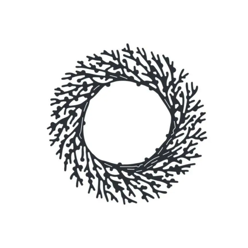Wreath Branches Metal Cutting Dies Stencils For DIY Scrapbooking Decorative Embossing Handcraft Template