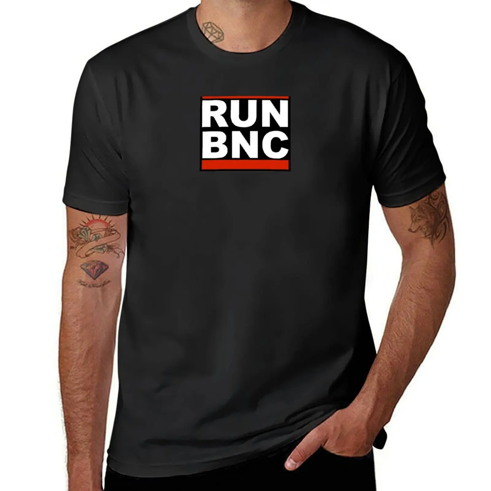 RUN BNC T-Shirt aesthetic clothes customs plus size tops T-shirt men