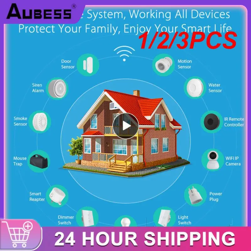 

1/2/3PCS Tuya Alarm Smart Siren Wifi Alarm Sensor Sound Light Alert USB Smart Sensor Compatible With Alexa Home For Home