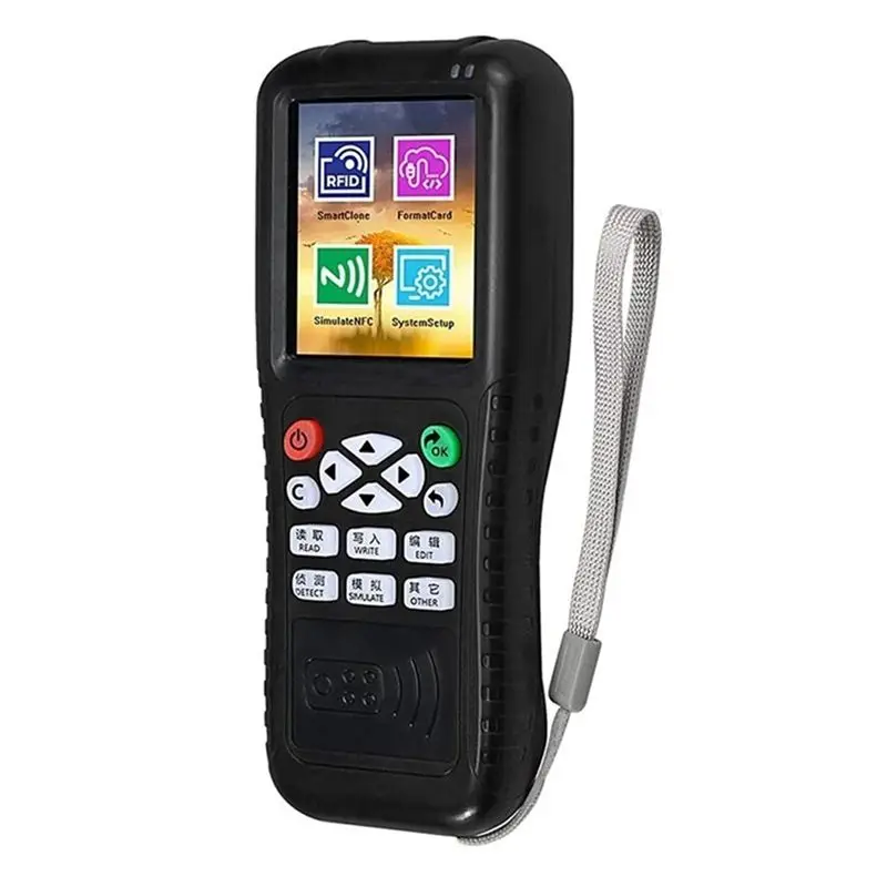 ABZZ-X100 RFID 스마트 카드 리더기 +5XUID 키체인 RFID 복사기 ID IC 카드 프로그래머 암호화된 키 복사기