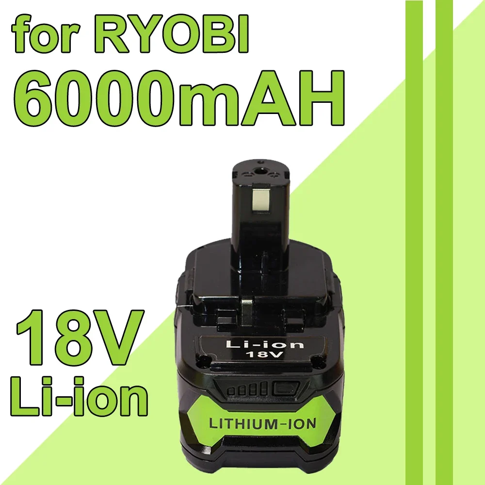 

For Ryobi 18V Lithium Battery For Ryobi ONE+ 18v Replacement Battery P108 P102 P103 P104 P105 P109 BPL1820 RB18L50 RB18L40