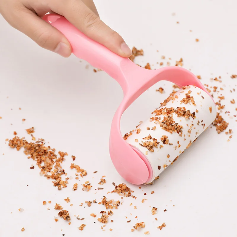 Lint Remover Pet Hair Remover Lint Roller Hair Removal Brush Hair Remover Clothes Lint Remover Pet Hair Remover Brush Lint Remover Brush Clothing Cleaner Brush Tearable Roll Paper Sticky Roller Dust Wiper Pet Hair Clothes Carpet Tousle Remover Replaceable Cleaning Brush Accessories