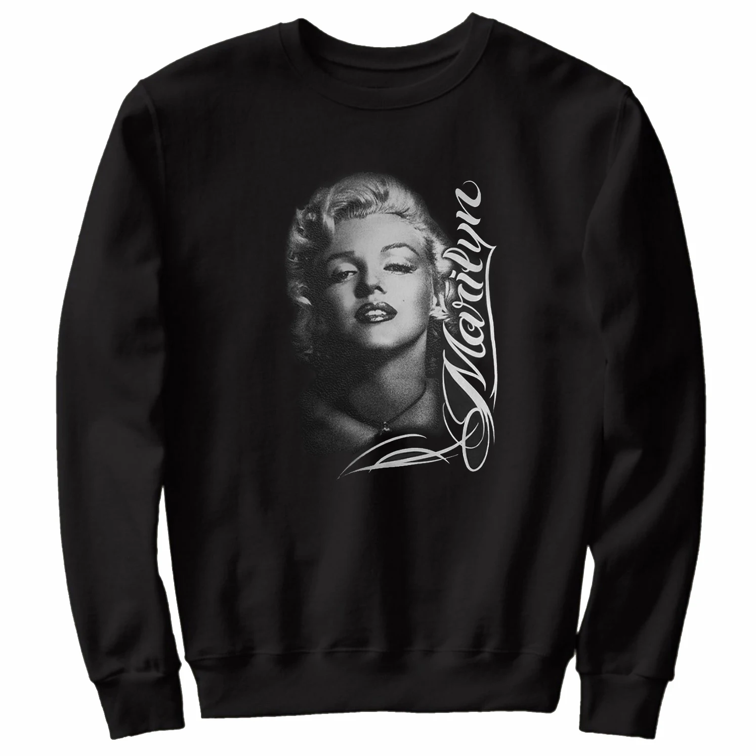 

Marilyn Monroe Tattoo Writing Portrait Pop Culture Sexy Symbol Unisex Sweatshirts 100% Cotton Casual Pullover Hoodie Streetwear