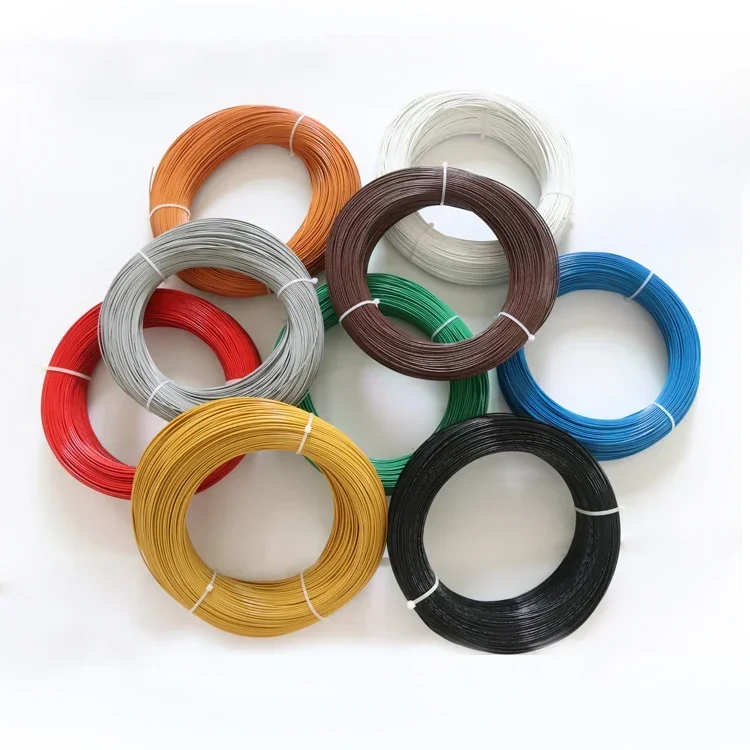 5M/10M UL1332 PTFE Wire 30/28/26/24/22/20/18/16/14/13/12/10 AWG FEP Insulated High Temperature Electron Cable For 3D Printer 3