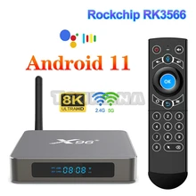 

Android 11.0 TV Box X96 X6 Rockchip RK3566 8GB 128GB Rockchip RK3566 Support 4K USB3.0 2T2R MIMO 5G Dual Wifi 1000M 4GB 64G 32G