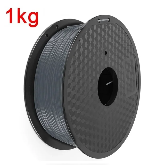 Premium Black & Silver PLA Filament for 3D Printing - Multiple Sizes Available
