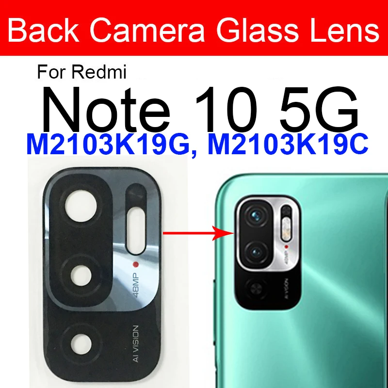 Premium Back Main Camera Glass Lens with Adhesive Sticker