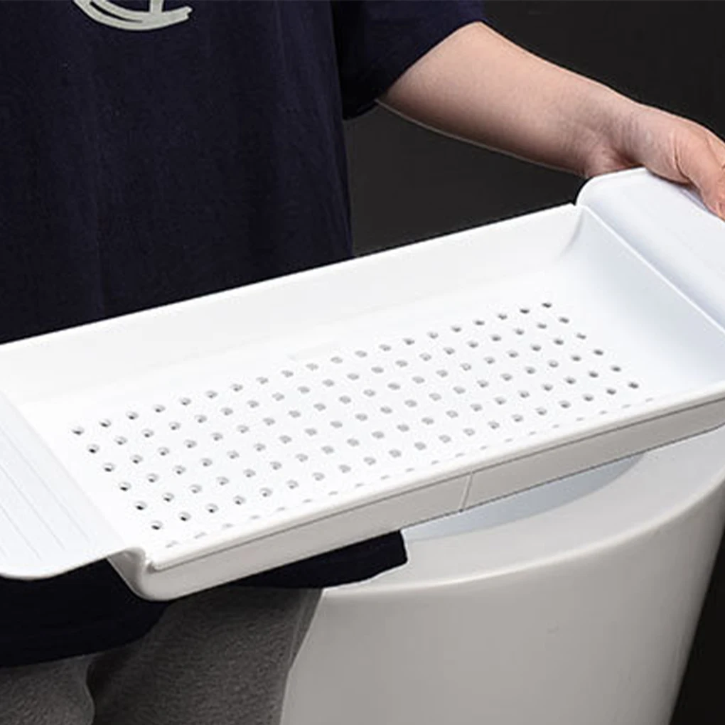 Expandable Bathtub Tray Space-saving And Multi-functional Gift Expandable Bath Table Tray