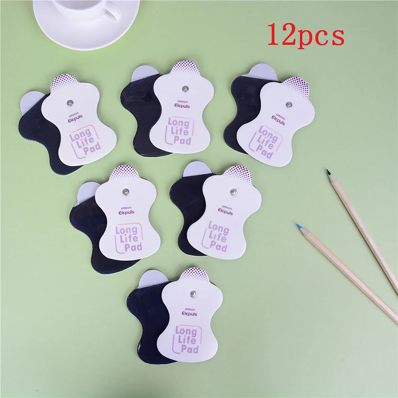 Self-adhesive Tens Electrodes Pads 12pcs EMS Electric Muscle Stimulator Physiotherapy Accessories Low Frequency Massager Patches electrode pads muscle stimulator muscle massager massage tool