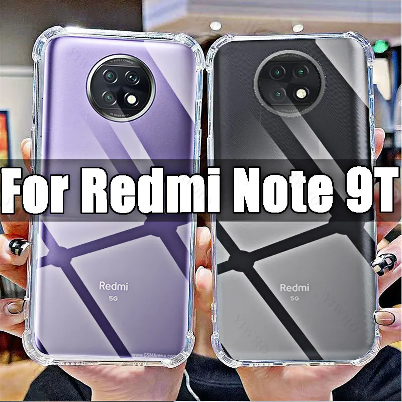 

Мягкий Силиконовый противоударный Прозрачный чехол для Xiaomi Redmi Note 9T, прозрачные HD Чехлы, оболочка для Redmi Note9T 6,53 дюйма, M2007J22G, безопасность