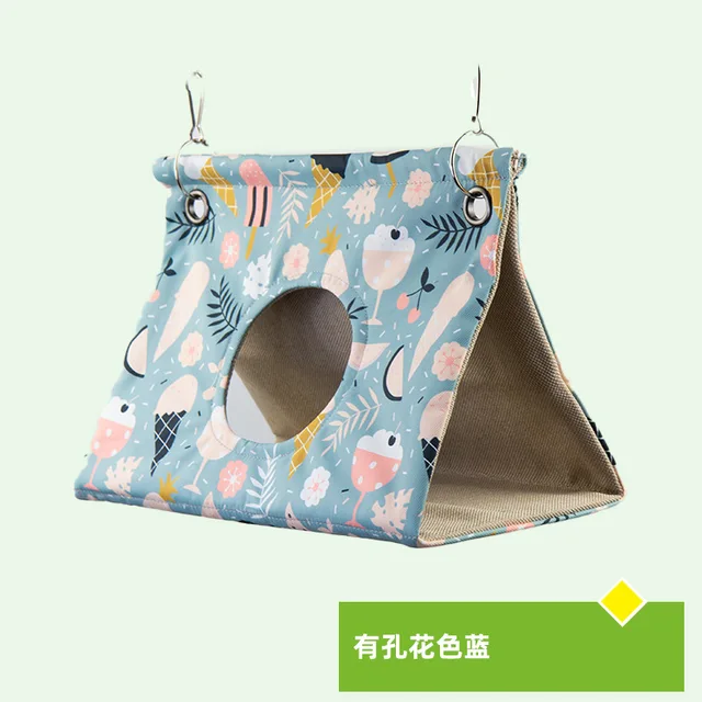 Spring and Summer Model Bird Cages Nest Sleeping Hammock Parrot Bird House Triangle Bird Tent 6