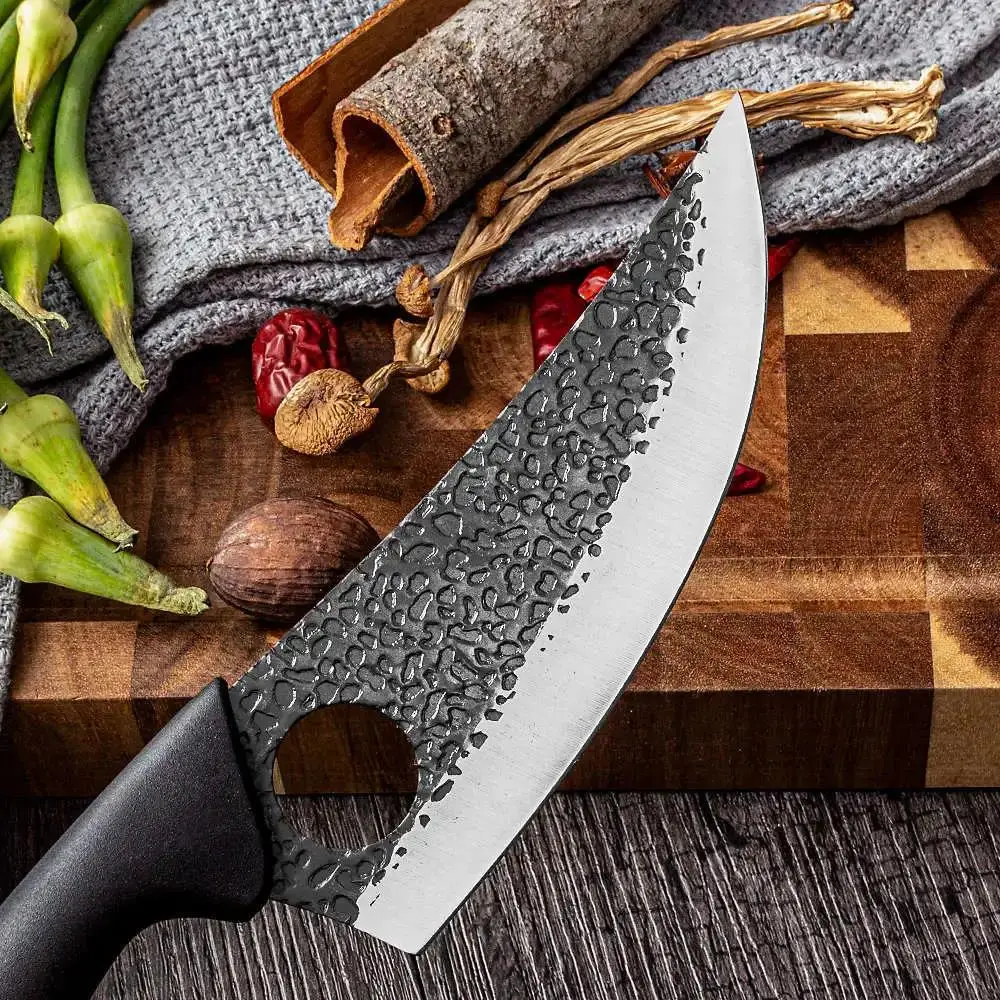 ABS Handle Kitchen Boning Knife Chef's Knife Hand Butcher Knife Cleaver Fishing Outdoor Cooking Butcher Knife Kitchen Tools