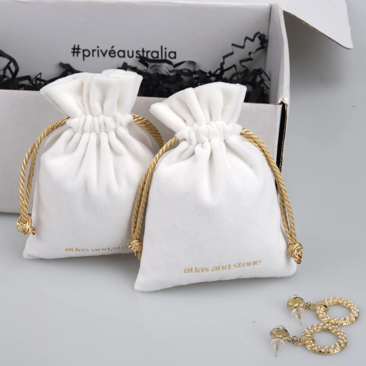 White Yellow Rope Gift bags for packaging8x10cm 9x12cm 10x15cm(4x6in) 13x18cm (5x7in) bags for packaging