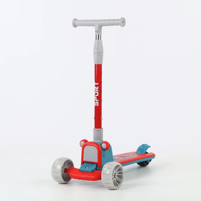 LazyChild Child Scooter Folding Shine Balance Bike Adjustable Height Skateboard Baby Stroller Child Scooter 1-12 Year Old 2022 3