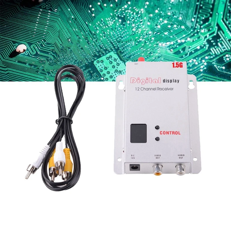 FPV 장거리 드론 비행기용 오디오 비디오 리시버, 1.5G, 1.5W, FPV VRX, 12CH, 1500MW