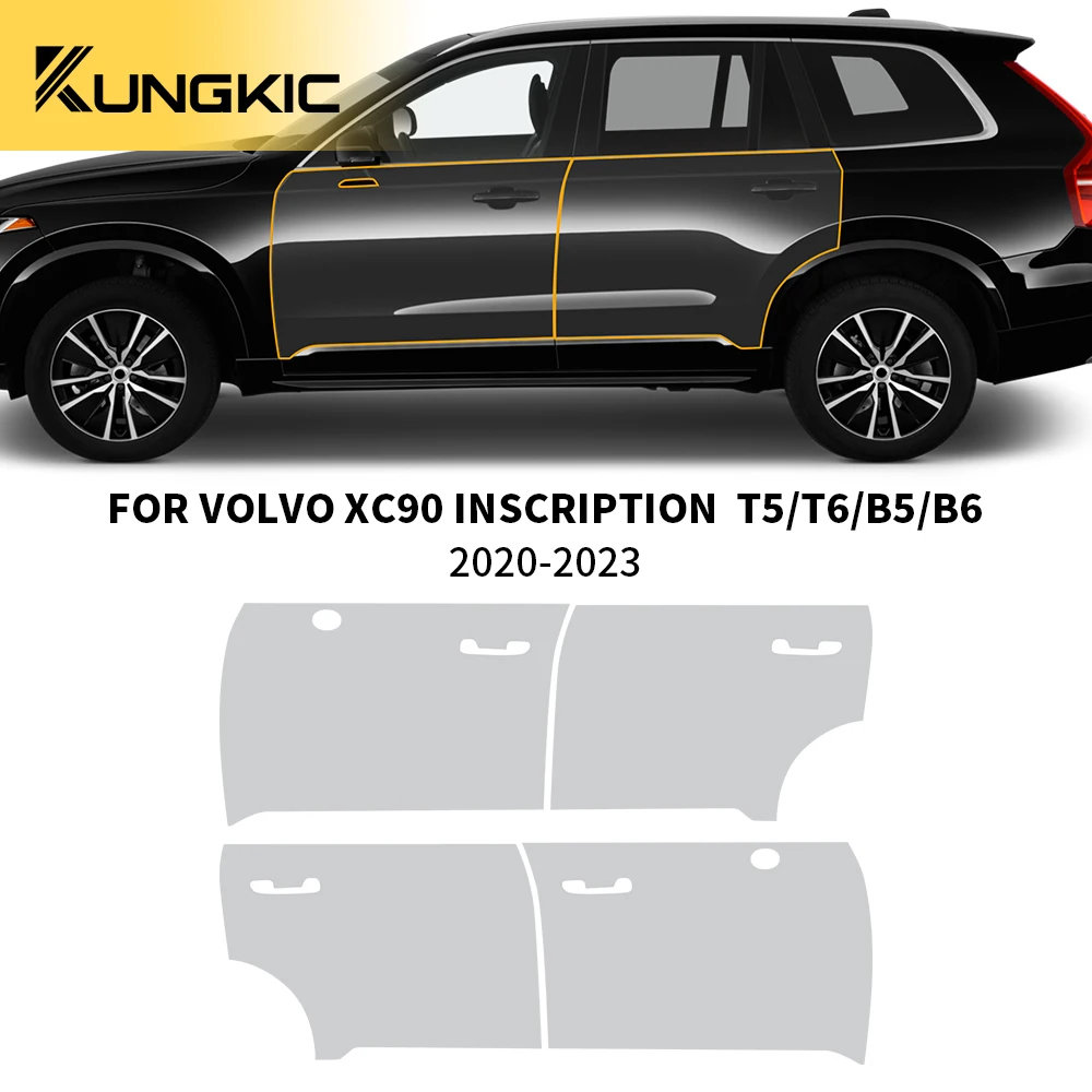 Tpu Pellicola Protettiva Per Vernice Auto Per Volvo Xc 90 Iscrizione T5/T6/B5/B6 20-23 Ppf Trasparente Trasparente Decalcomania Accessori Adesivi Corp