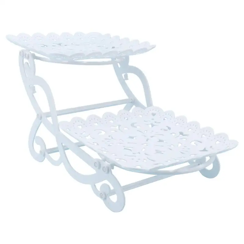 1Pc Bike Design Dessert Rack Creative Plastic Fruit Holder Banquet Supply White Table Decoration Bicycle Tray |