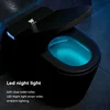 YYHC-Modern Black Smart Toilet with Automatic Open/Close Lid Tankless Toilet with Warm Air Drying Auto Flushing Water Closet 4