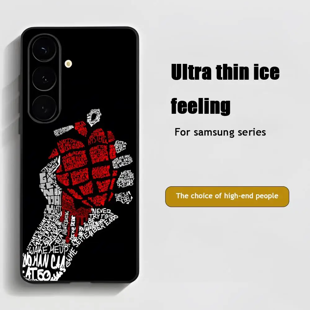 Vibrant Green Day Band Soft Black Phone Case