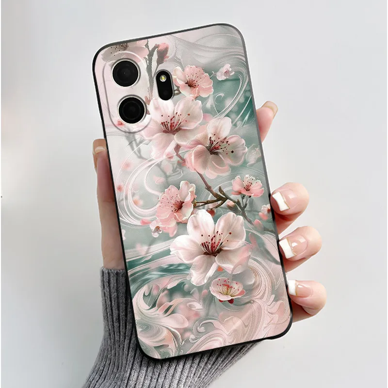 Aesthetic Cute Cat Cartoon Shockproof Silicone TPU Back Cover