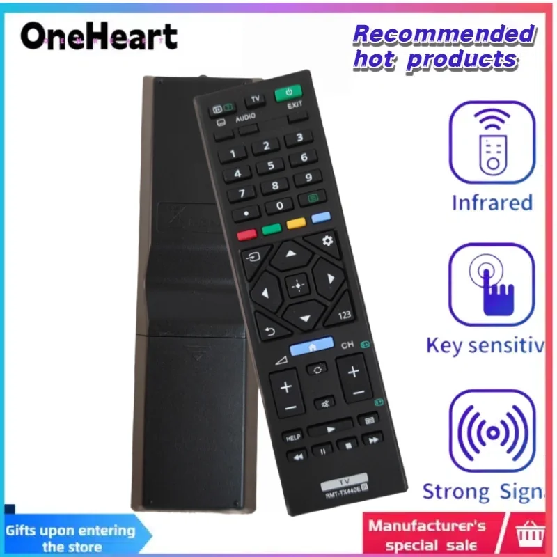 Ersatz-Fernbedienung Für SONY TV – RMT-TX440E, Kompatibel Mit Vielen Modellen (KD-43X81K, XR-55A80K Usw.)