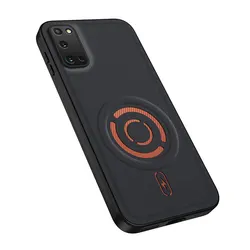 Luxury Magnetic Silicone Shockproof Protective Phone Case Back Cover Coque - Galaxy S20 FE (Kjb xk - Black)
