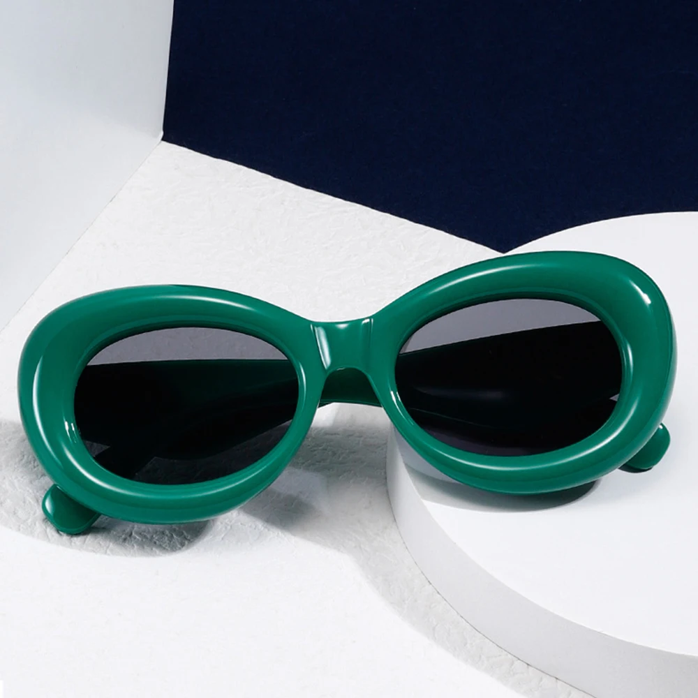 Óculos de sol infláveis para mulheres, óculos de sol sexy vintage, óculos Y2K Shades, óculos, marca de luxo, moda, 2023
