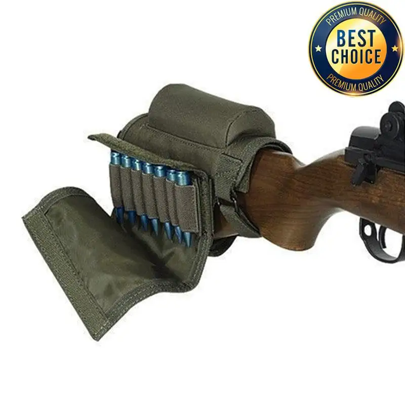Nylon Tactical Rifle Cheek Rest Ammo Pouch Bag for Hunting