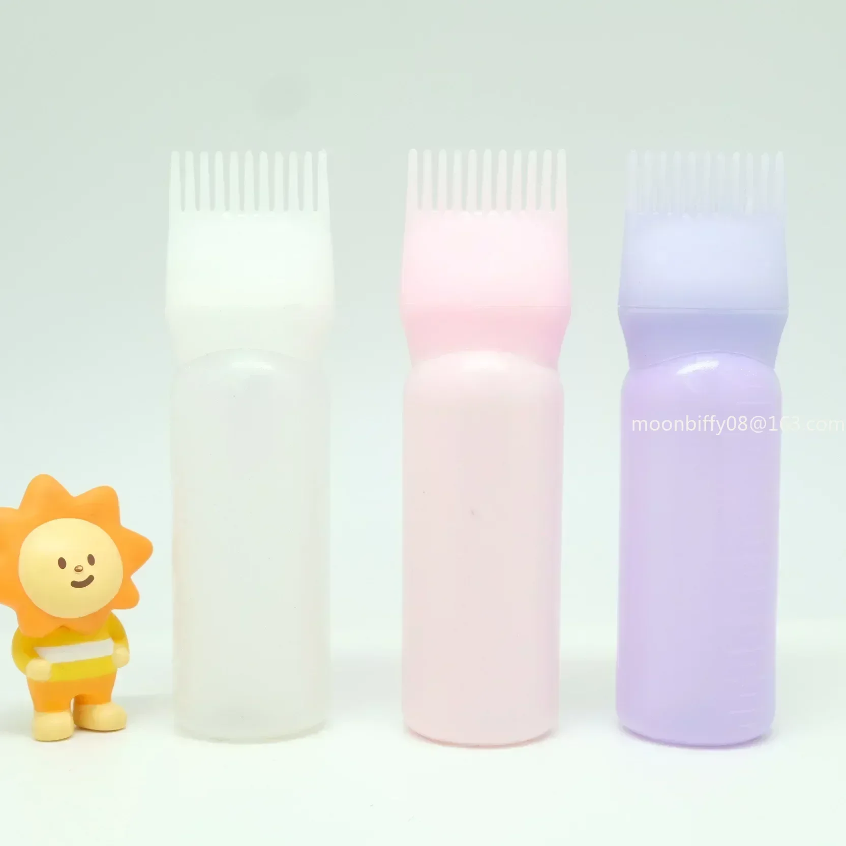

120ml Plastic Hair Dye Refillable Bottle Applicator Comb Oil Comb Dispensing Salon Hair Coloring Hairdressing Styling Tool