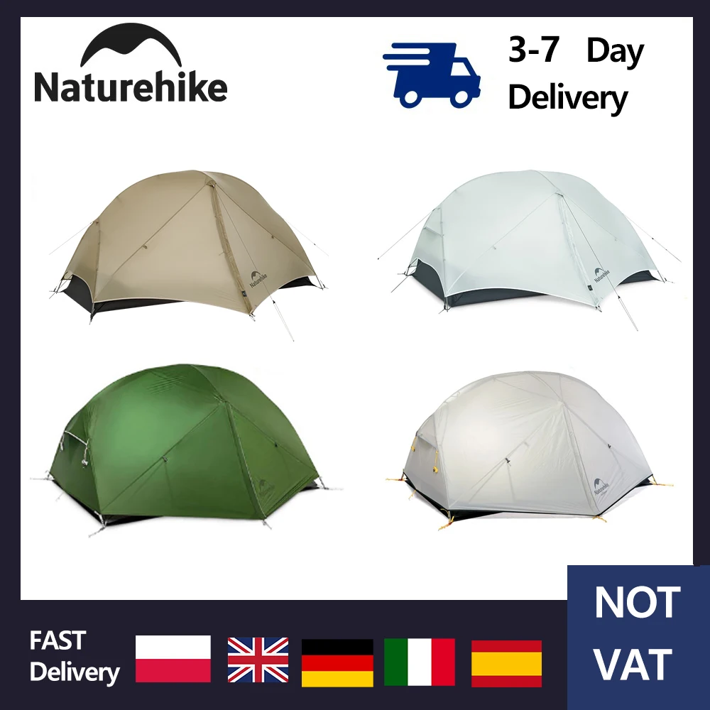 Naturehike Mongur Ultralight2 20Dグリーン Mongar 2-Person Ultralight Backpacking Tent | Naturehike