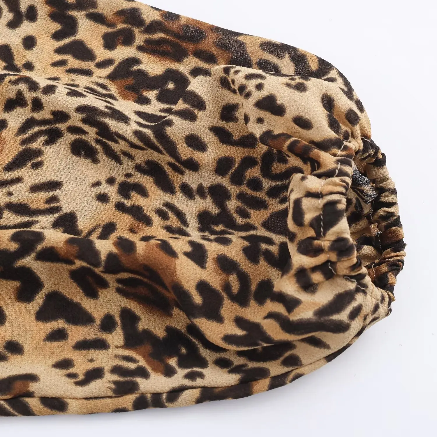 Women's Spring Autumn Leopard Print Mini Dress female V-neck Lace Loose Casual Retro Long Sleeve Dress lady Elegant Short dress