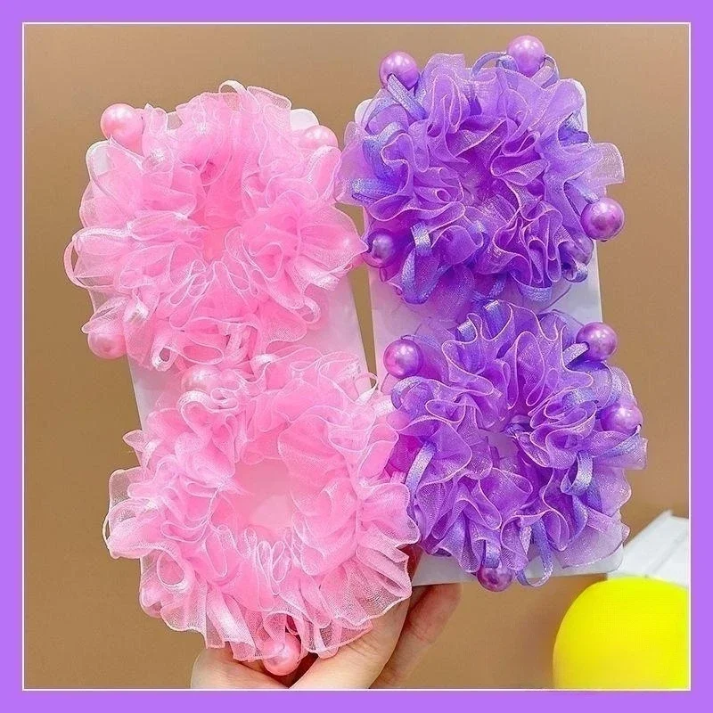 

New Girl Ballet Head Flower Cute Handmade Children's Hair Circles Performance Flower Princess Headwear Elastic Hair Bands