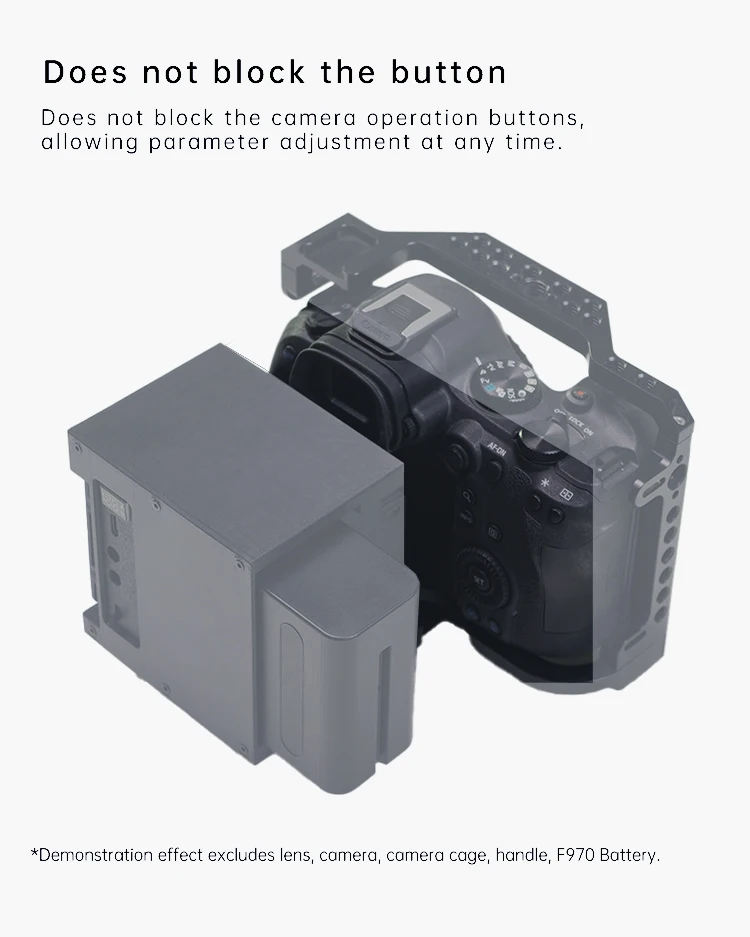 camera rabbit cage np f970 battery expanded power supply built-in camera radiato